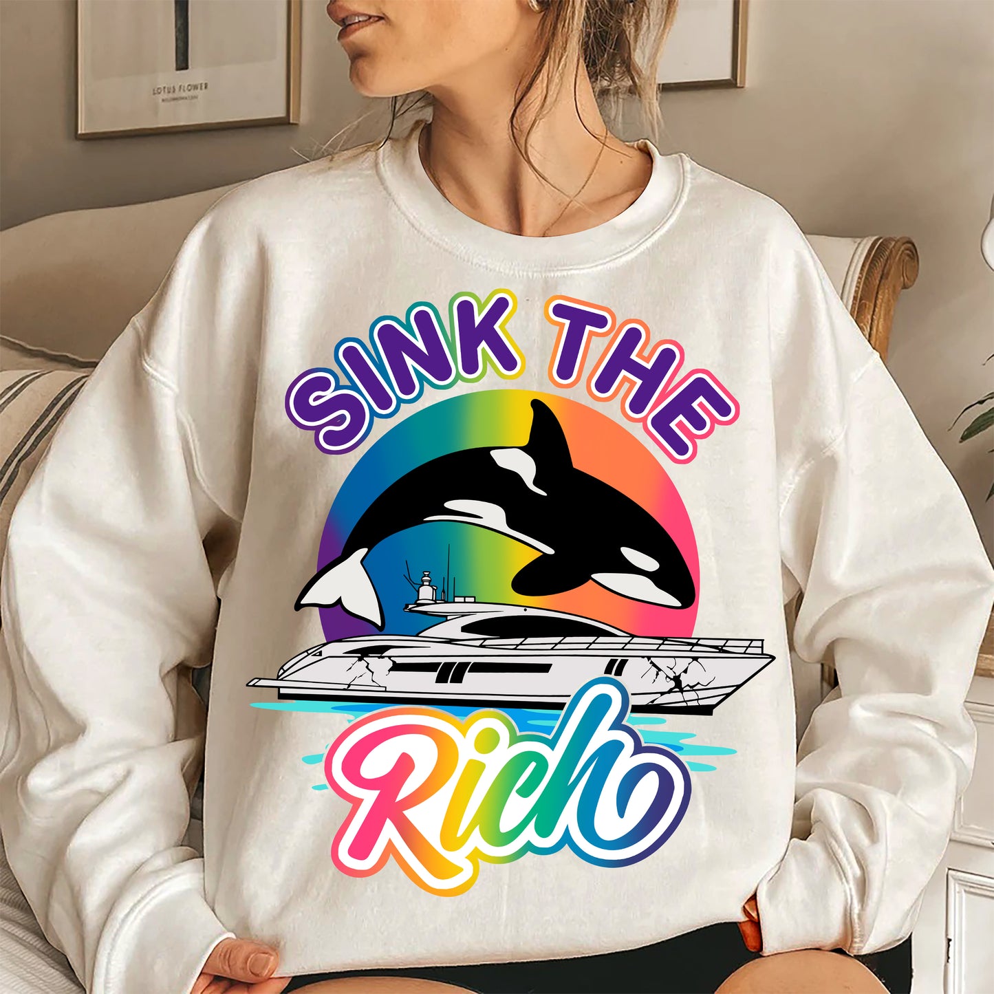 Funny Orca Sink The Rich Shirt